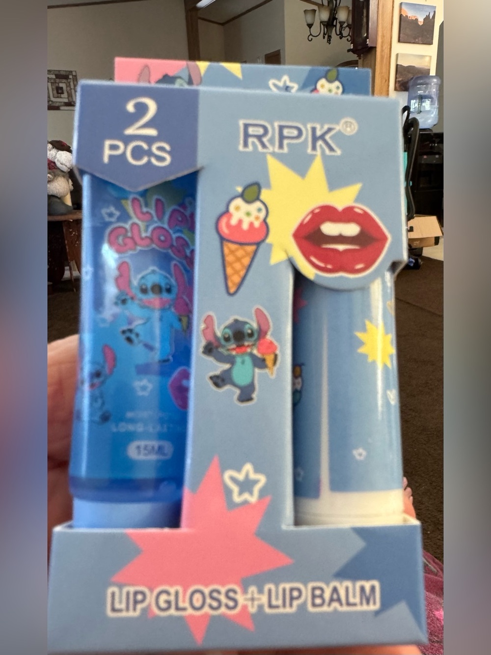 Kids Stitch Lip Gloss & Balm Set